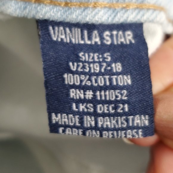 Vanilla Star Light Wash Boyfriend Super High Rise Distressed Jeans NWT W27/5 - Picture 8 of 13